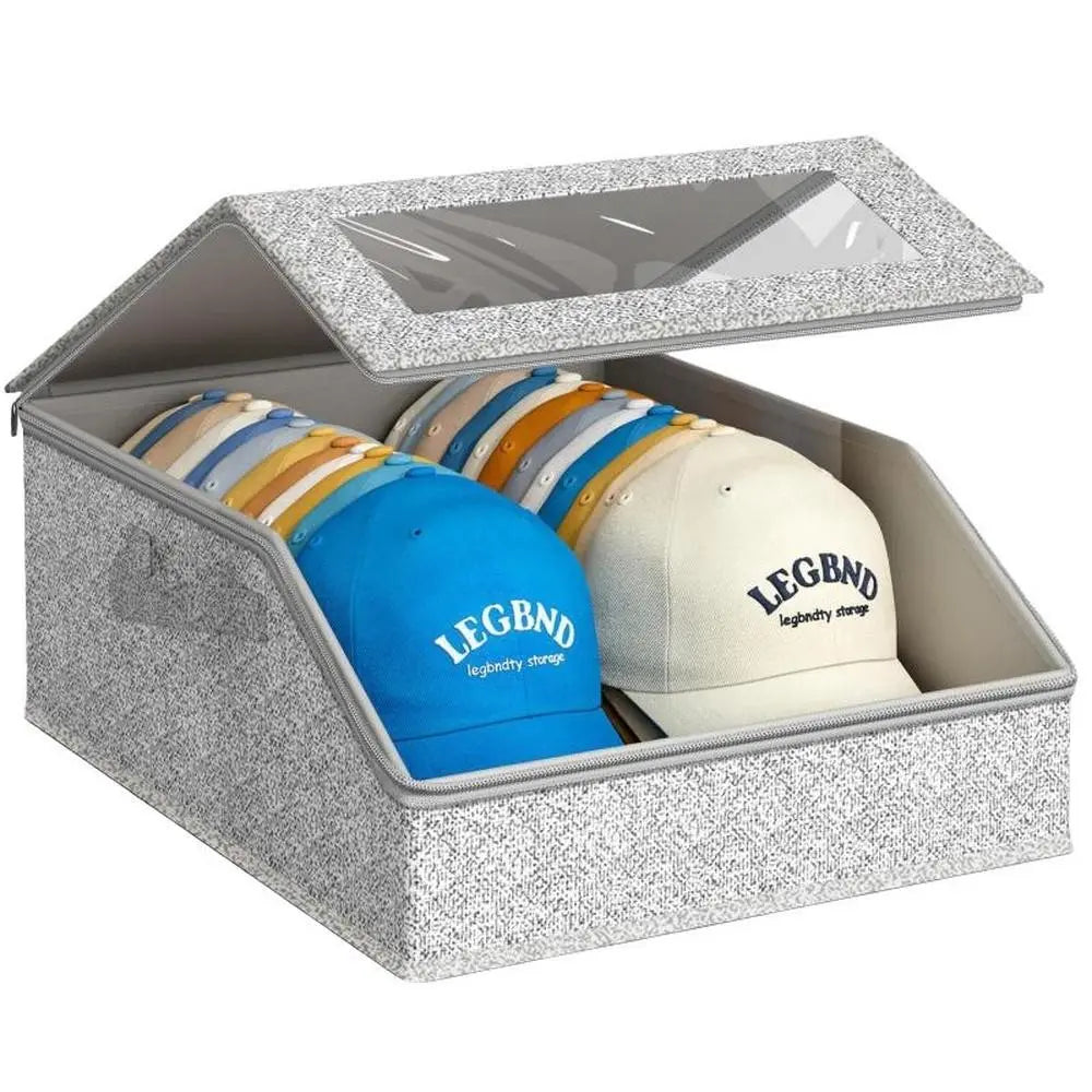Multi - purpose Hat Storage Box - Large - Capacity Baseball Cap Organizer for Multifunctional Home Storage Multifunctional Storage Bin Organizer Bins Dustproof Storage Boxes #GLOBAL PICKS