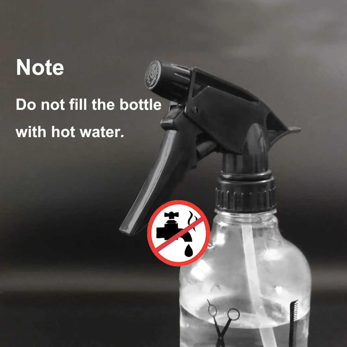 Spray Bottle, 250ml Adjustable Spray Storage Container for Hair, Plant and Home Cleaning