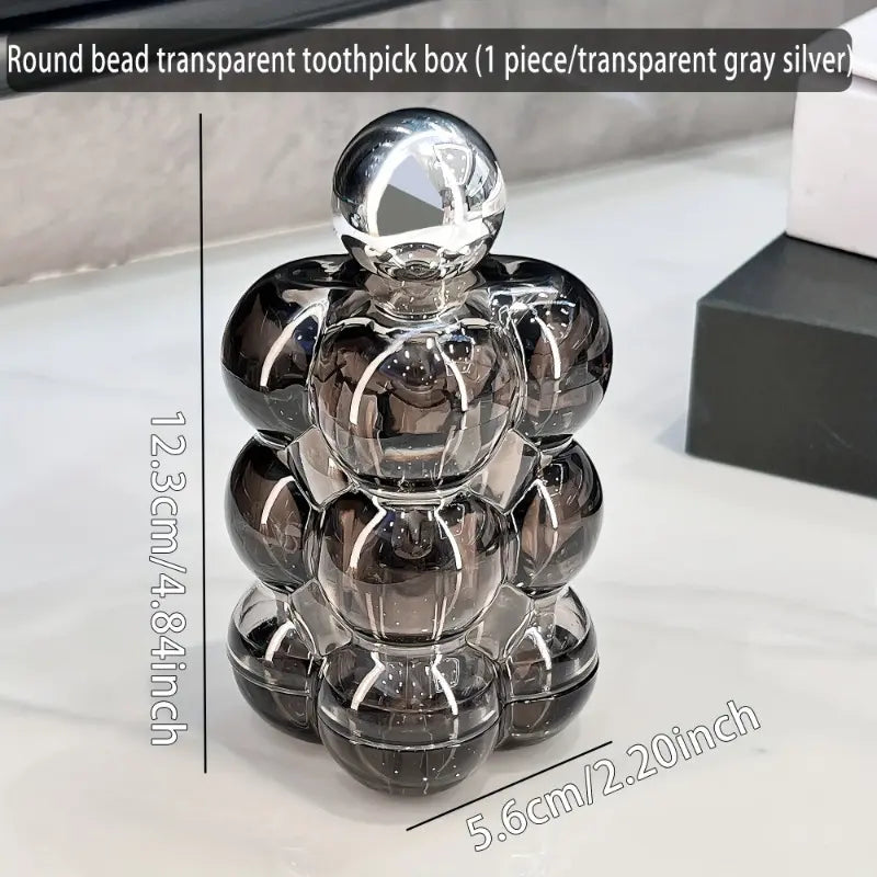 1pc Elegant Design Toothpick Box, Home Use Dental Floss Storage Container, Storage Organizer