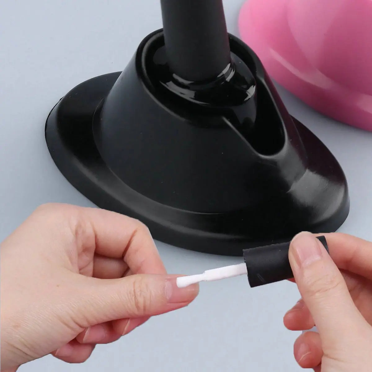 Soft Rubber Nail Polish Bottle Holder, Splash-Proof Non-Slip Manicure Organizer, Beauty Organizer, Options, Ideal for Manicure Workstation Decor