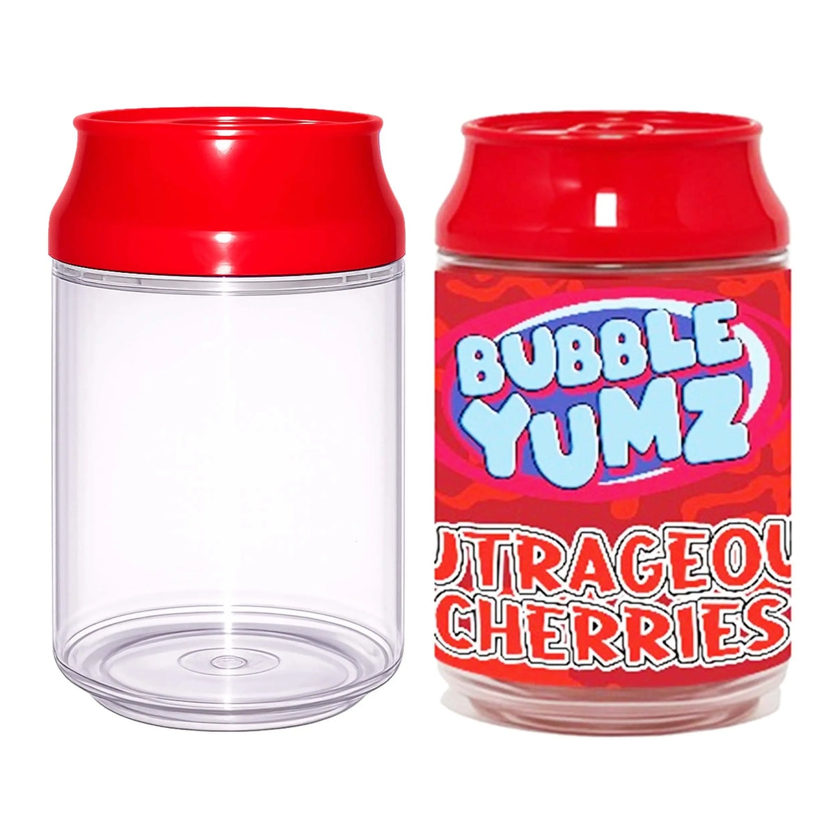 12 Pack Soda Can Style Storage Containers with Lids and Decorative Wrap Labels
