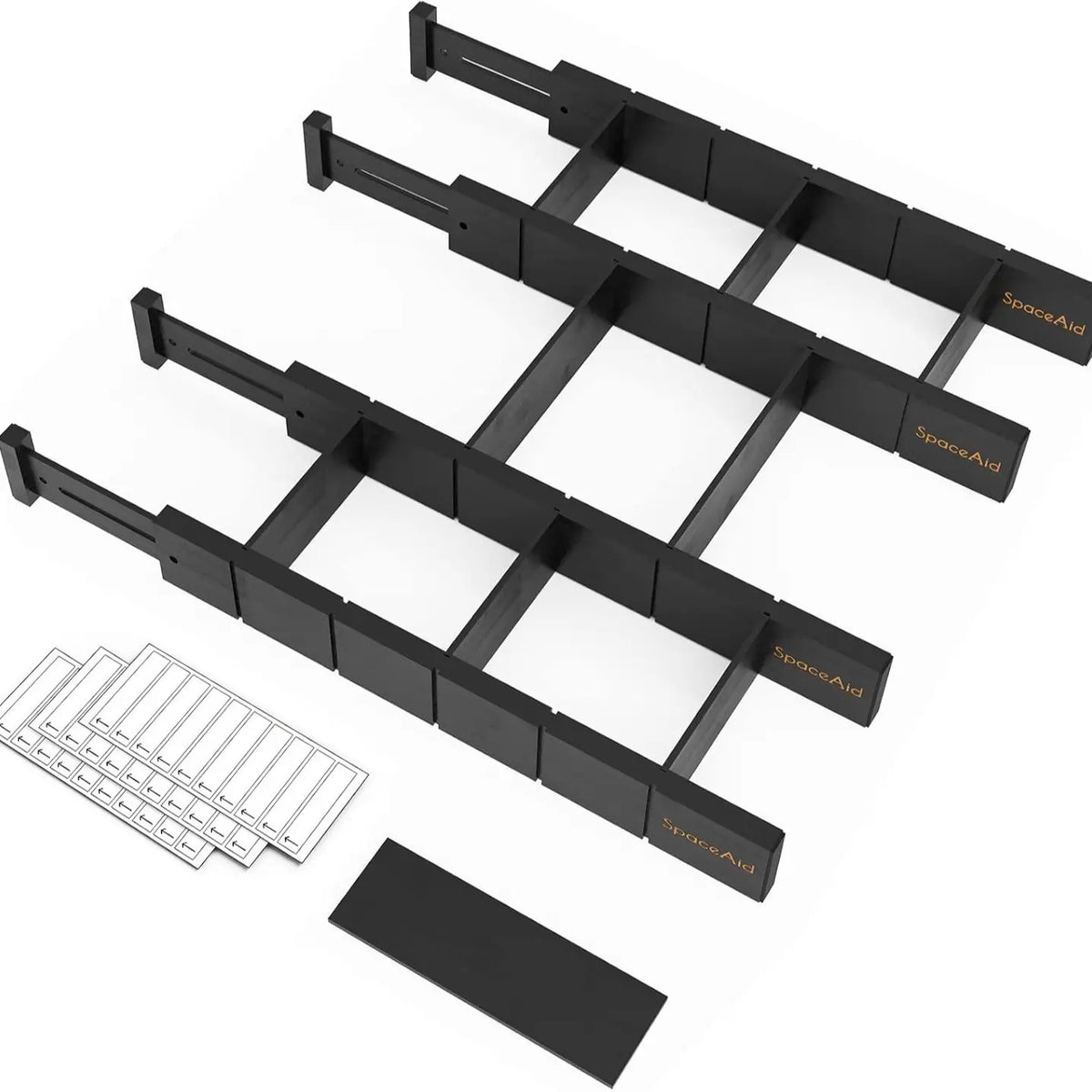 SpaceAid® Bamboo Drawer Organizer Expandable Drawer Dividers