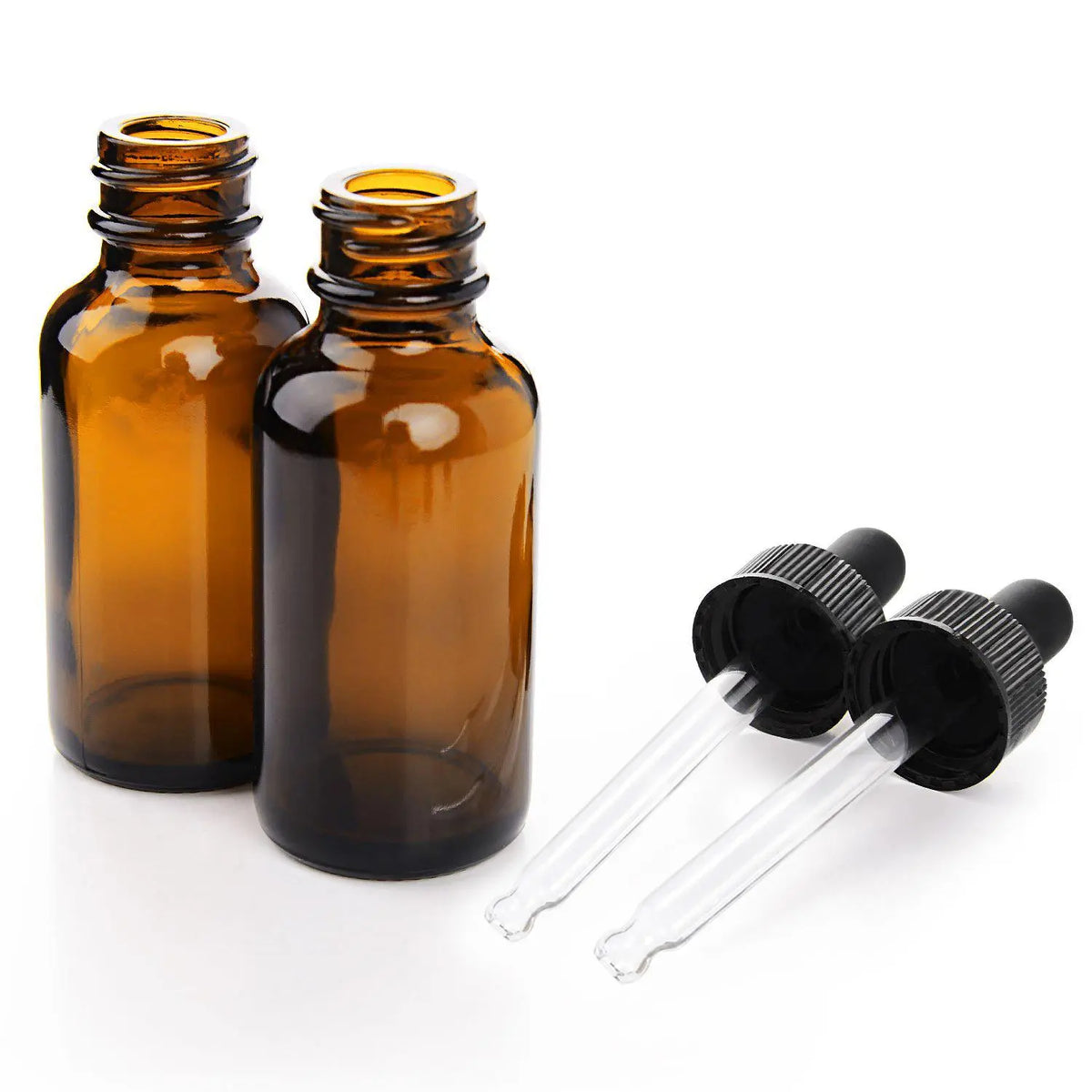 Empty Essential Oil Bottle Set, 6 Counts/set 30ml Glass Bottle with Dropper & Spring Pipette, Refillable Bottle for Essential Oil, Skincare, Glass Bottles