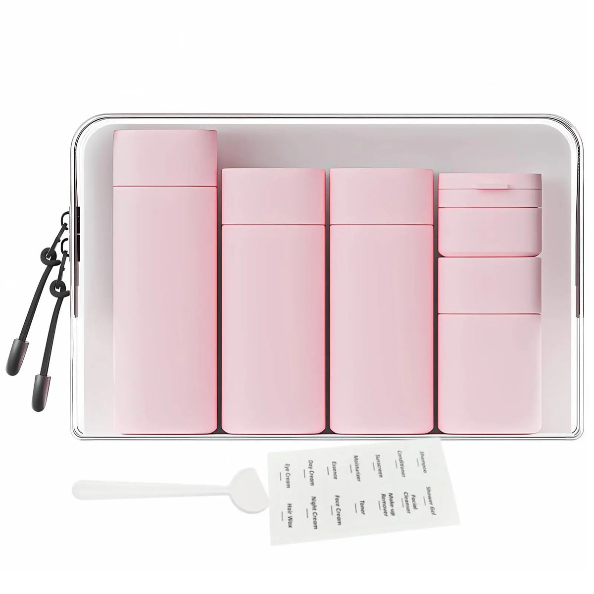 5-piece travel cream dispenser bottle set, travel toiletry container set, travel essentials, Storage Bottles