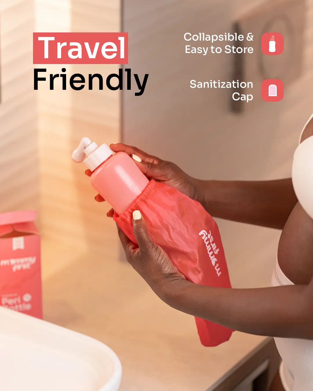 Upside Down Peri Bottle | Sunset Glow - Elegant Design with Unique Shape for Versatile Use