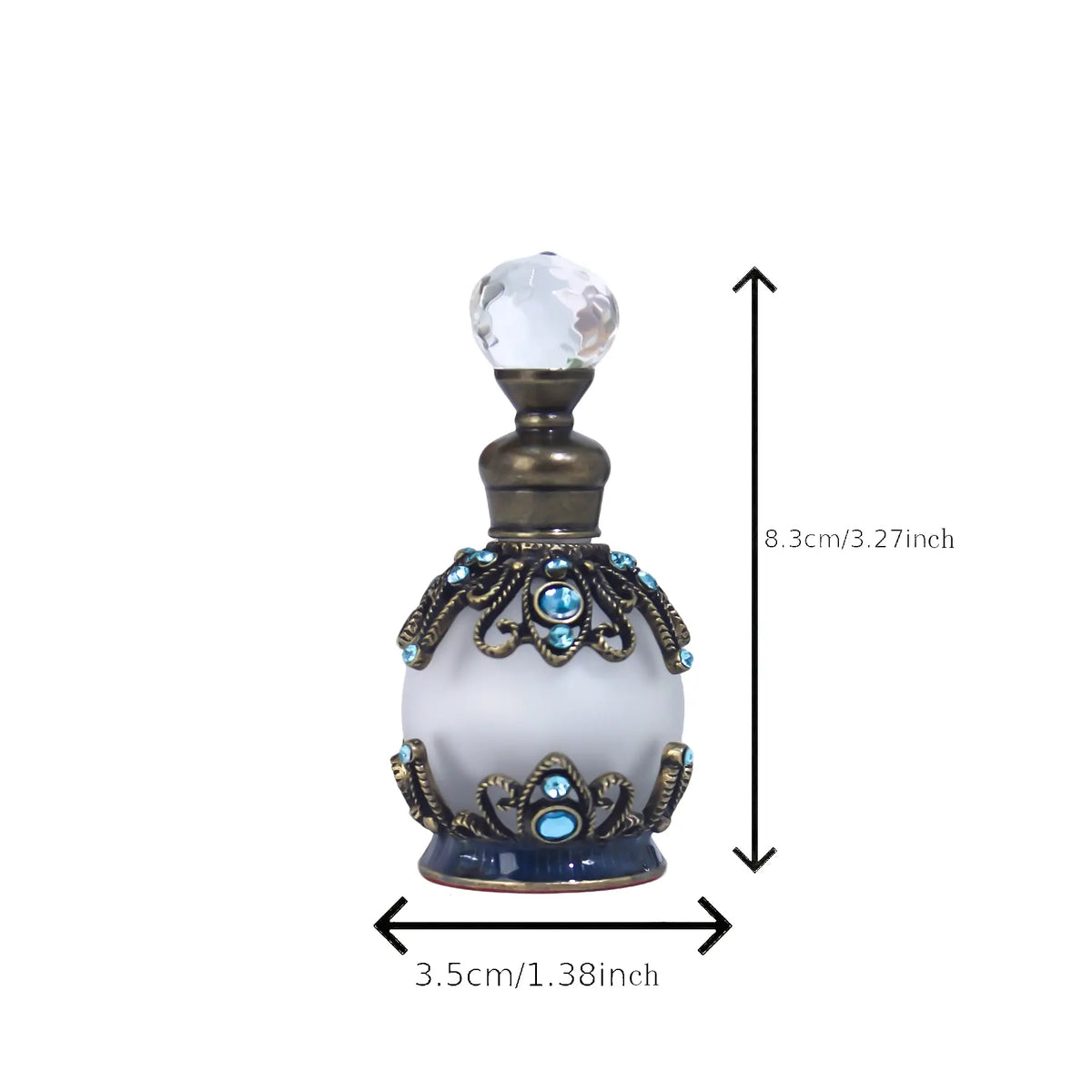15ML Medieval Vintage Perfume Bottle, Portable Aromatherapy Essential Oil Single Item, Retro Style Scented Container, Travel Container Bottle, Perfume Refillable, Travel Bottles