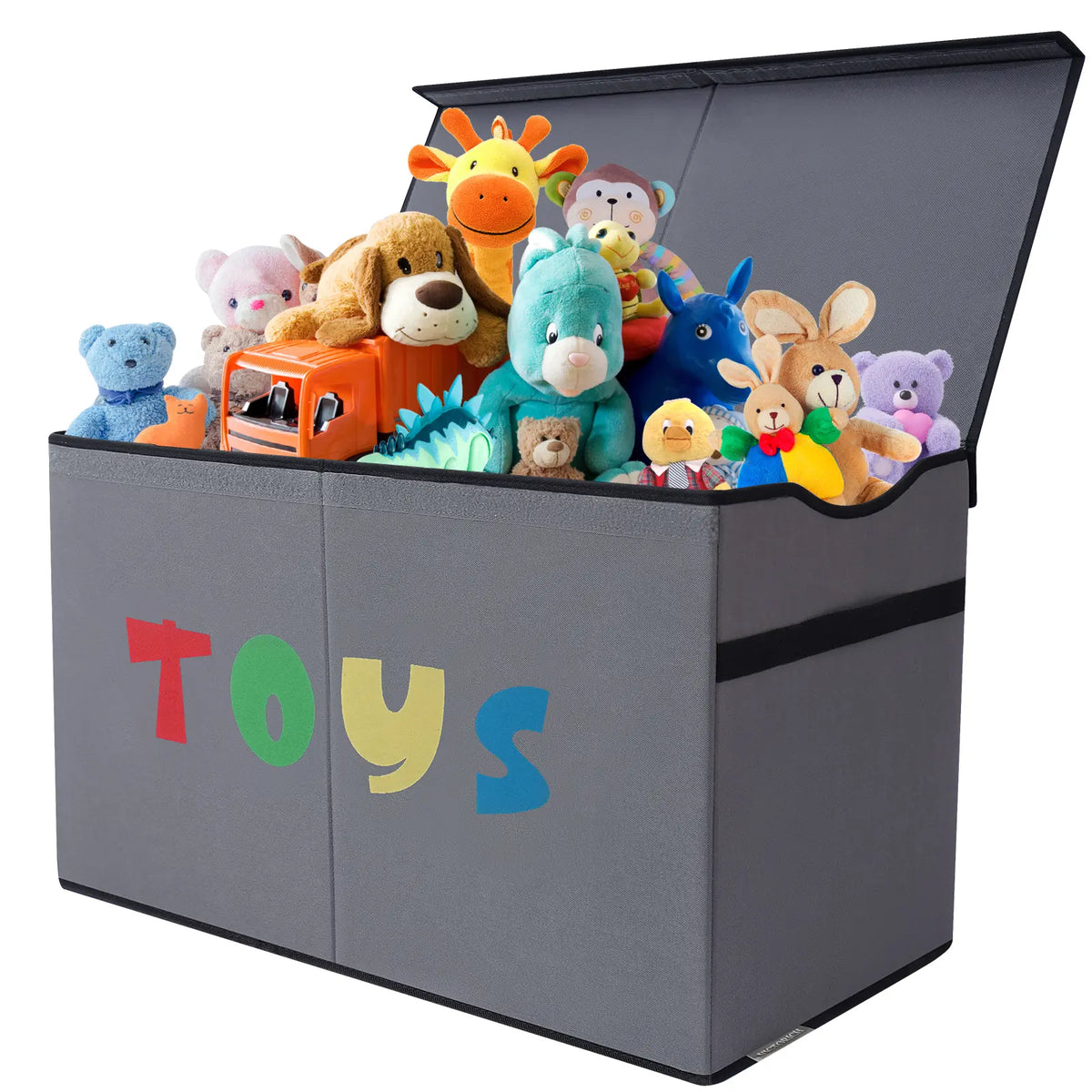 VICTORICH Large Collapsible Toy Storage Chest with Lid - Sturdy Home Organizer Bin, Closet Organizers, Storage Boxes & Basket for Kids’ Toys, Clothes, Linen
