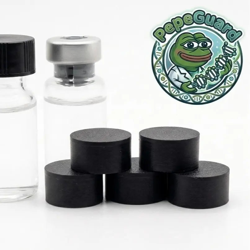 PepeGuard Vial Caps - Reusable Protective Organizer for Peptides, GLP-1, Insulin | Fits 3ML, 5ML, 10ML, 30ML Vials