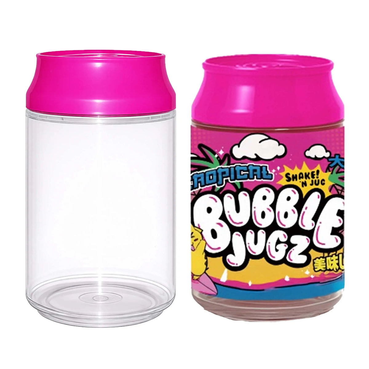 12 Pack Soda Can Style Storage Containers with Lids and Decorative Wrap Labels