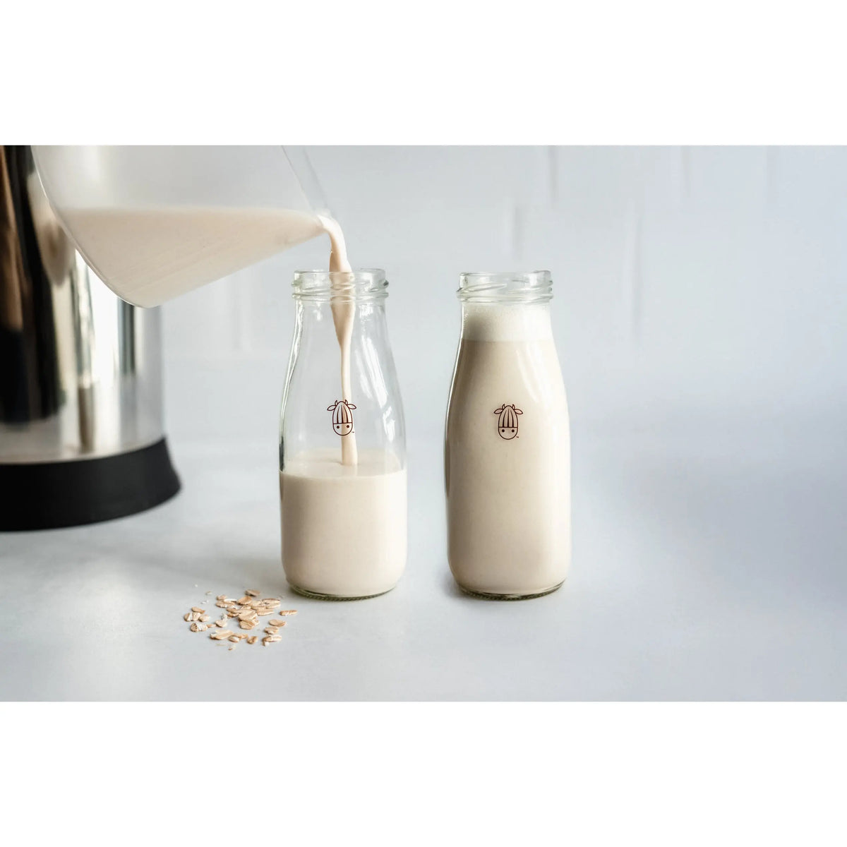 Glass Creamer Bottles - Set of 2