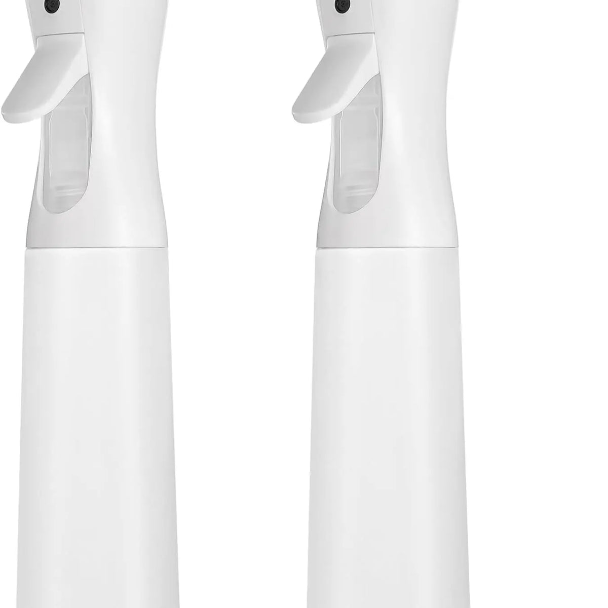 2-Pack Continuous Fine Mist Spray Bottles for Hair - Ultra-Fine Mist for Hairstyling, Cleaning, Plants & More - BPA-Free, Leak-Proof, 360° Spray, Durable - 300 ml/10.1oz per Bottle - Unisex