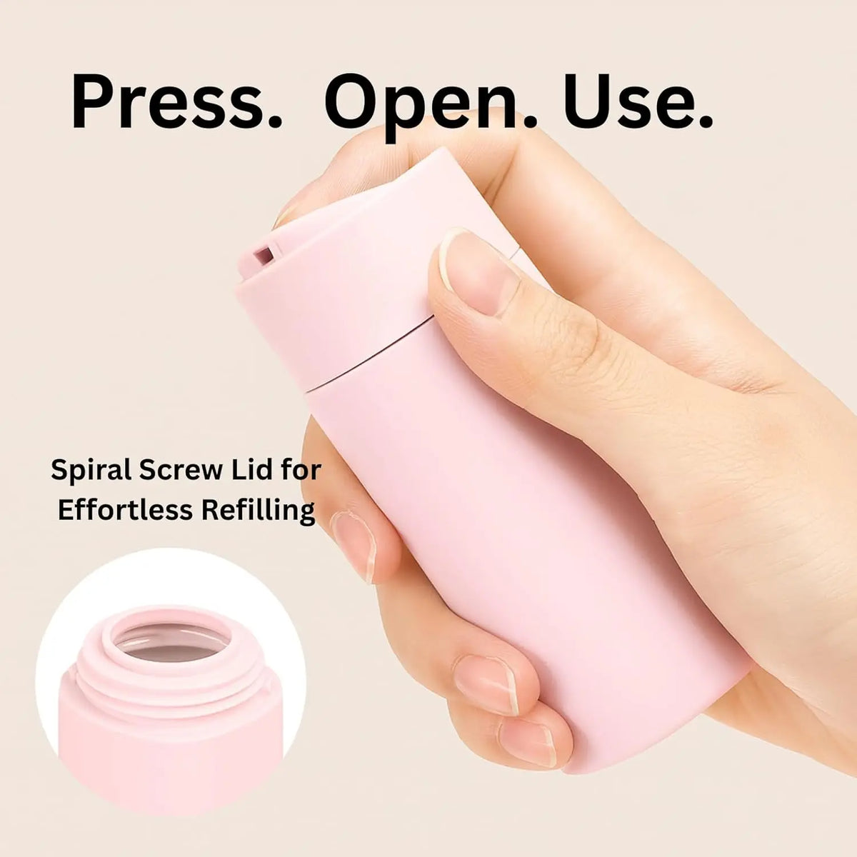 5-piece travel cream dispenser bottle set, travel toiletry container set, travel essentials, Storage Bottles