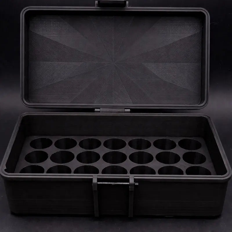 10 ml Vial Case Holds 28 Vials Red Storage Container for Lab Supplies