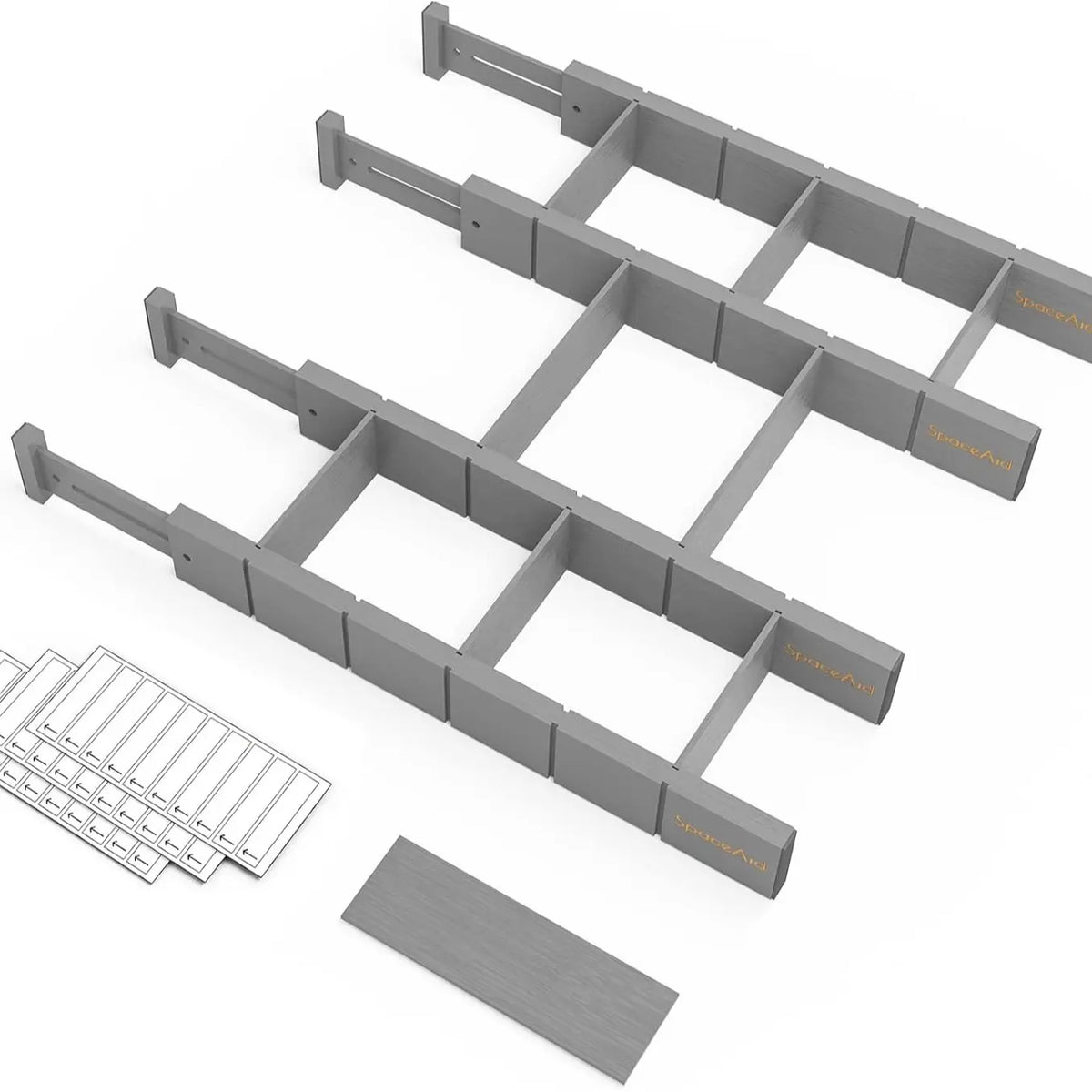 SpaceAid® Bamboo Drawer Organizer Expandable Drawer Dividers