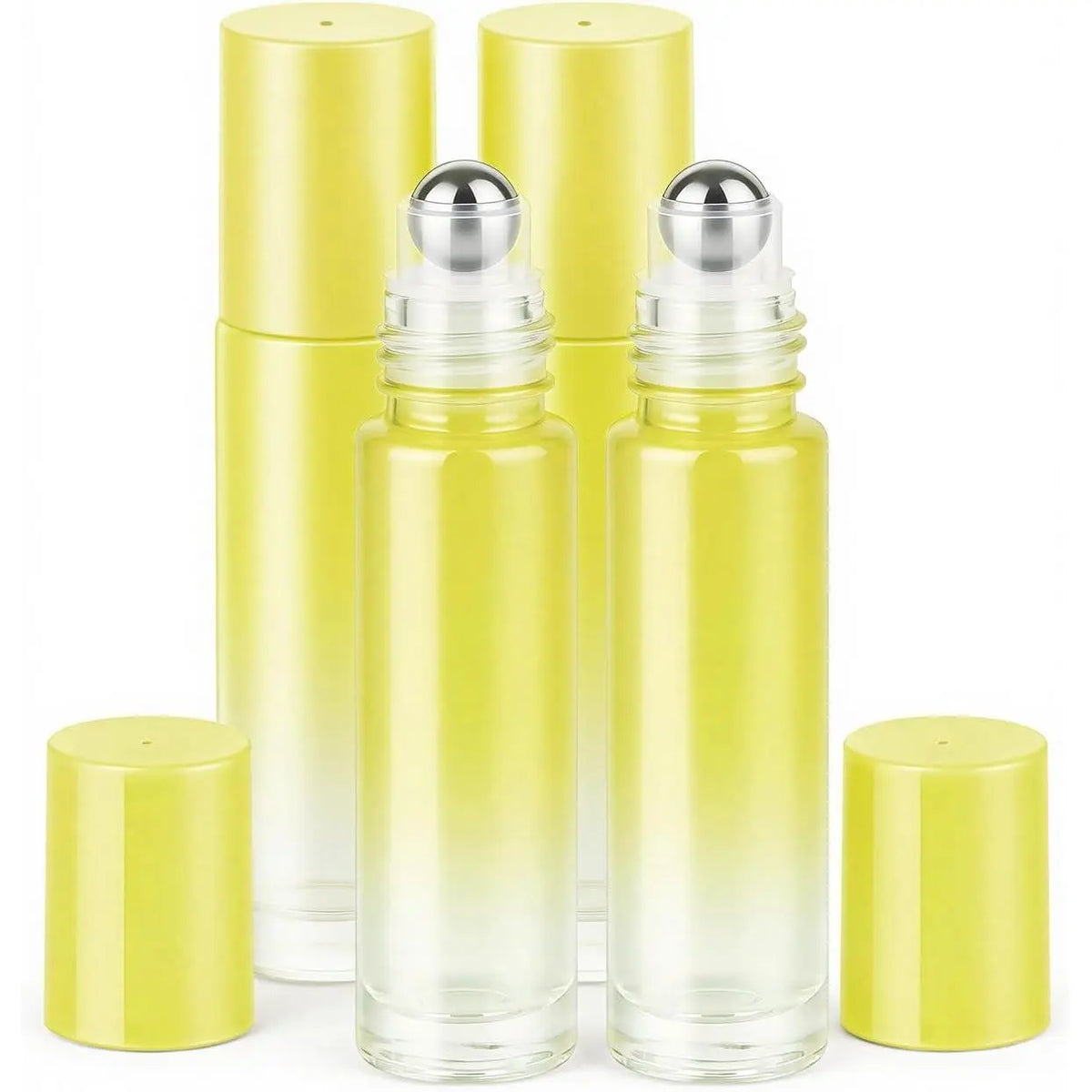 12 Pack Essential Oil Bottles, 10ml Blue Glass Bottles with Stainless Steel Roller Balls and Caps for Travel, Perfume and Lip Gloss