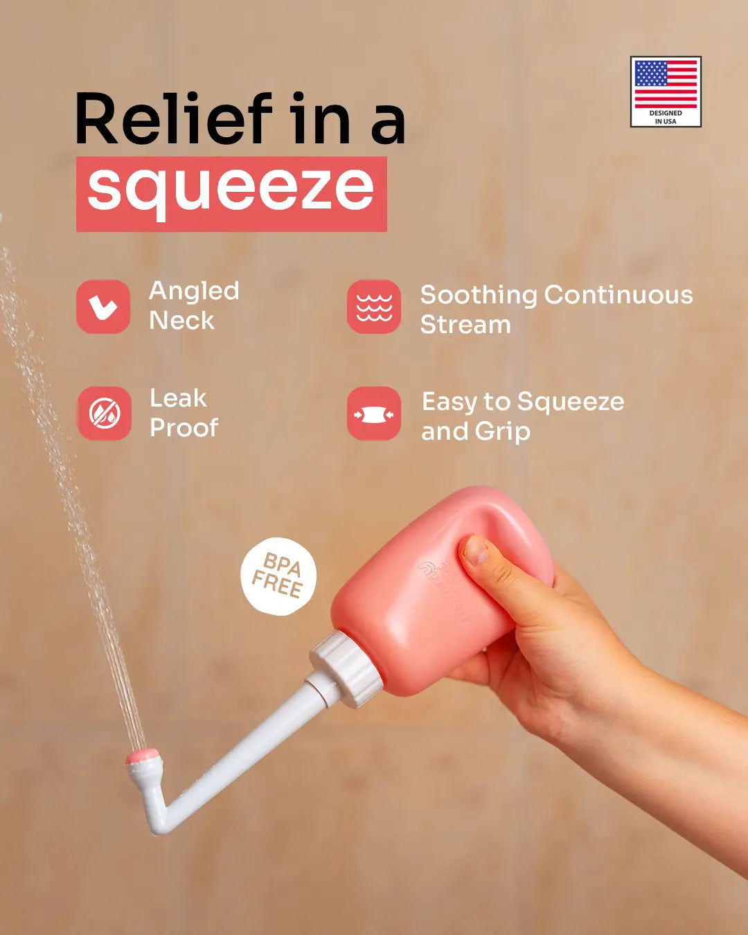 Upside Down Peri Bottle | Sunset Glow - Elegant Design with Unique Shape for Versatile Use