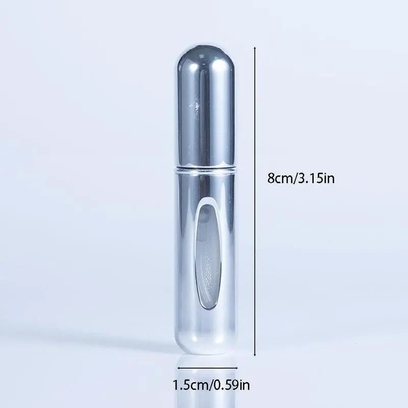 4PCS 5ML Refillable Perfume Atomizer Travel, Portable Mini Pocket Perfume Atomizer for Travel Accessories Tin Canister Organiser Bottle