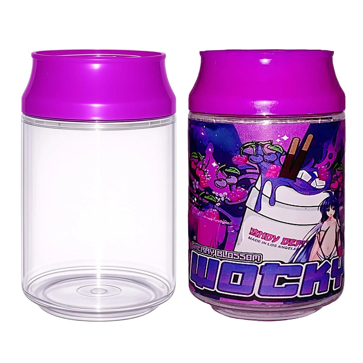 12 Pack Soda Can Style Storage Containers with Lids and Decorative Wrap Labels
