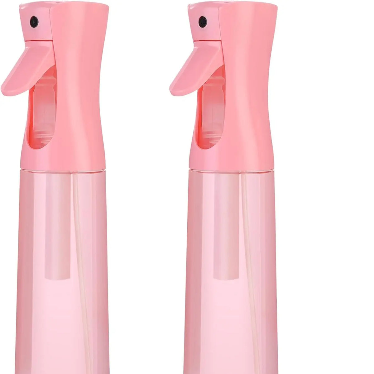 2-Pack Continuous Fine Mist Spray Bottles for Hair - Ultra-Fine Mist for Hairstyling, Cleaning, Plants & More - BPA-Free, Leak-Proof, 360° Spray, Durable - 300 ml/10.1oz per Bottle - Unisex
