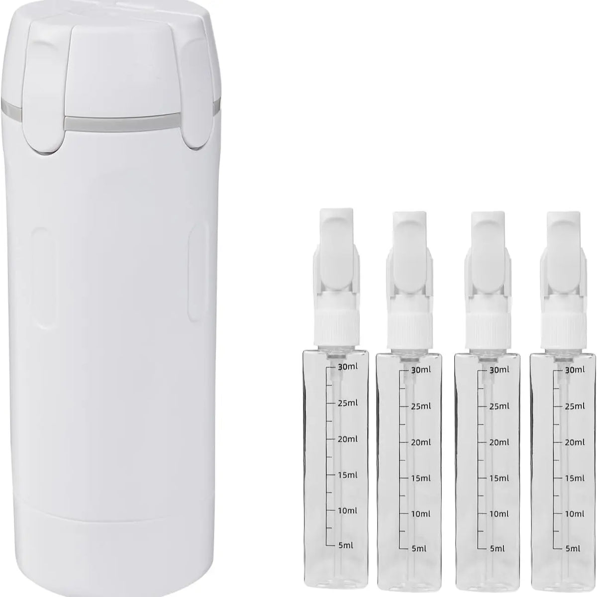 4-in-1 Leakproof Reusable Travel Vials Bottles, Compact Refillable Portable Containers for Skincare Products, Household Detergent, Garden Supplies Storage, Ideal for Travel, Camping,sohochic