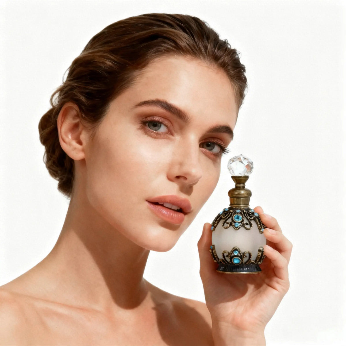15ML Medieval Vintage Perfume Bottle, Portable Aromatherapy Essential Oil Single Item, Retro Style Scented Container, Travel Container Bottle, Perfume Refillable, Travel Bottles