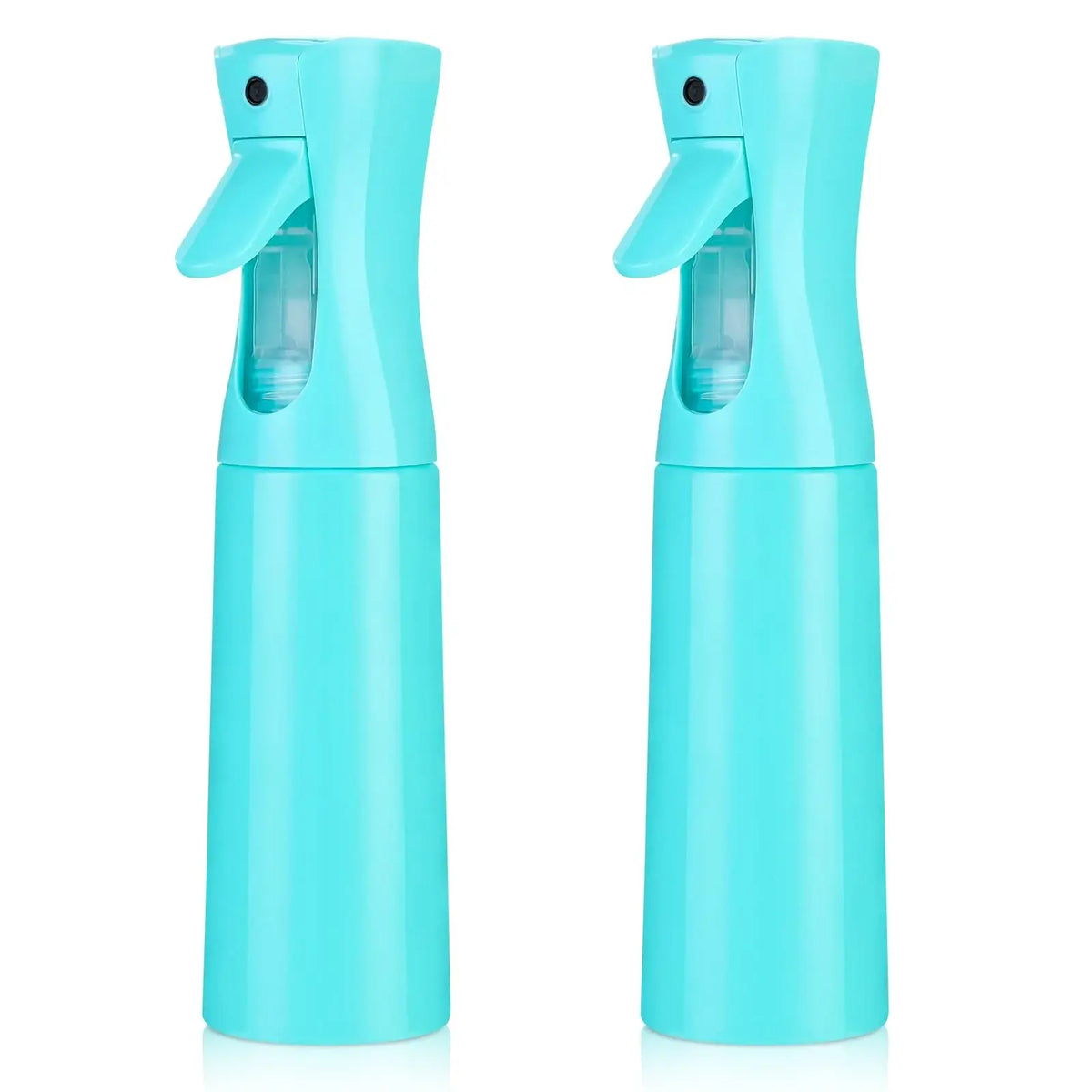 2-Pack Continuous Fine Mist Spray Bottles for Hair - Ultra-Fine Mist for Hairstyling, Cleaning, Plants & More - BPA-Free, Leak-Proof, 360° Spray, Durable - 300 ml/10.1oz per Bottle - Unisex