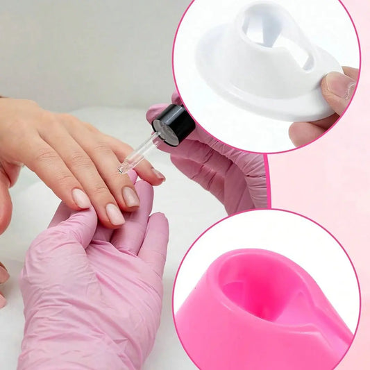 Soft Rubber Nail Polish Bottle Holder, Splash-Proof Non-Slip Manicure Organizer, Beauty Organizer, Options, Ideal for Manicure Workstation Decor