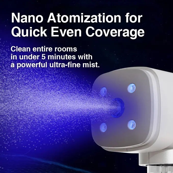 2026 Best Gift: Professional Rechargeable ULV Nano Mist Bottle for Hair Stylists, Home Sanitization & Plant Care – Kid-Friendly with Blue Light