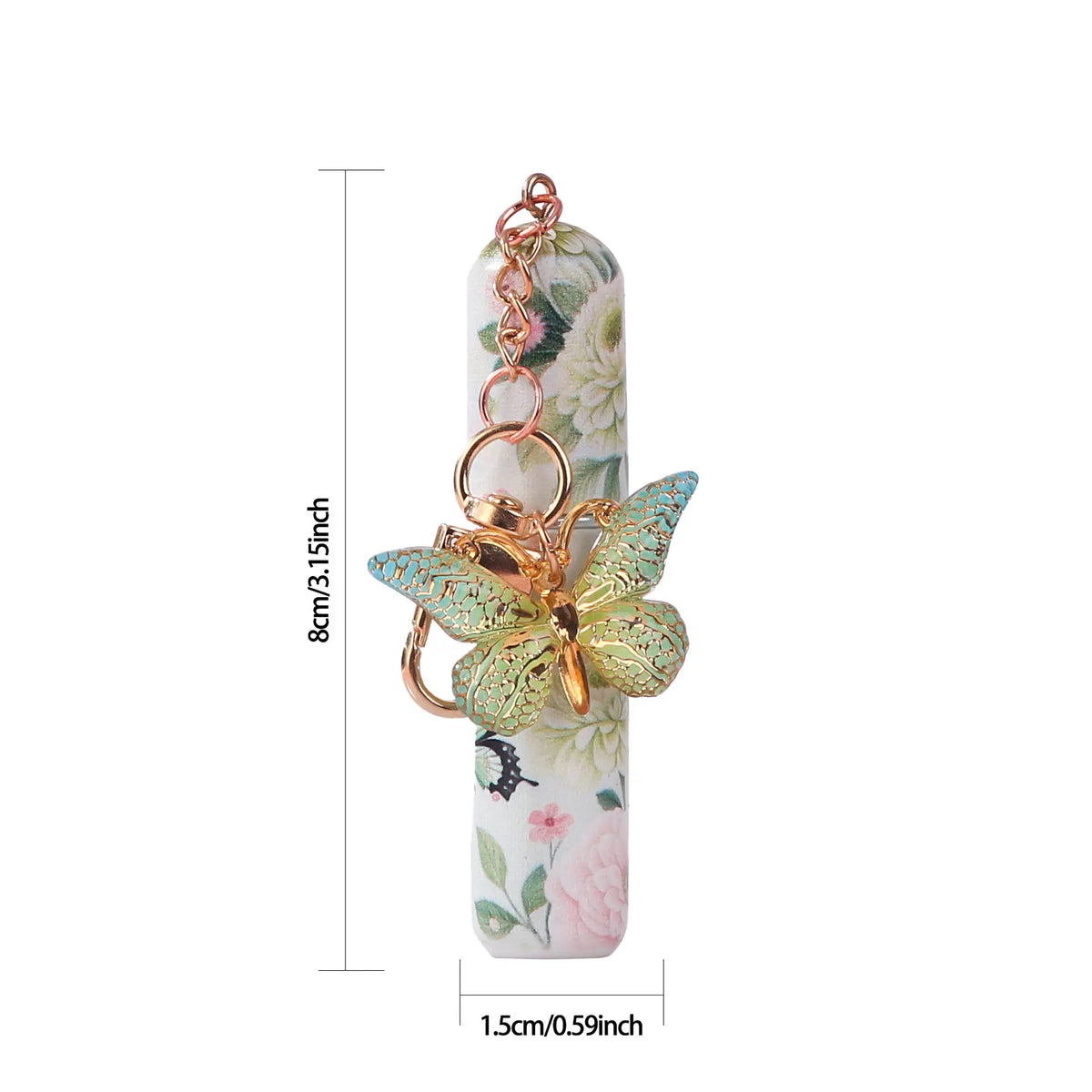 Perfume bottle keychain, butterfly girl style 5ML perfume refill bottle, portable for travel Refillable bottle