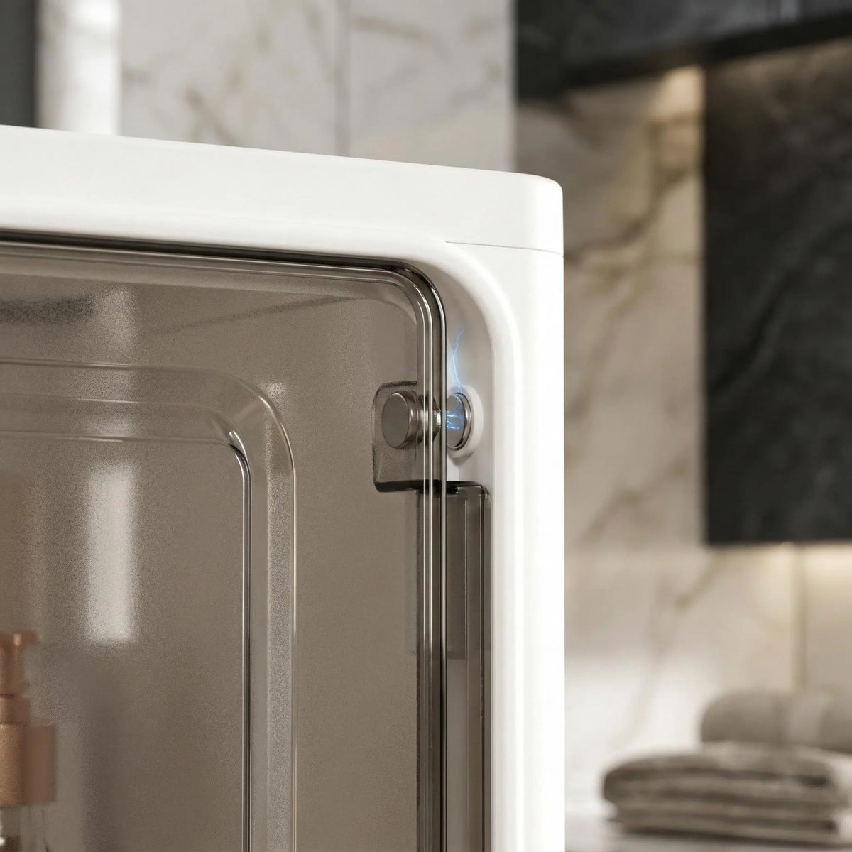 Nifogo 5-Tier Plastic Collapsible Organizer with Foldable Compartments - 5-Piece Fold-Flat Stackable Storage Bins with Lids, Dustproof Portable Lidded Bins (Hides Mess) with Wheels, White 157cm for Office/Dorm Use