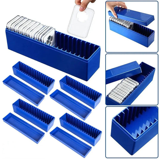 3 Plastic Coin Storage Box Case Coin Holder Tray for PCGS NGC PCCB PMGab 20 Slab