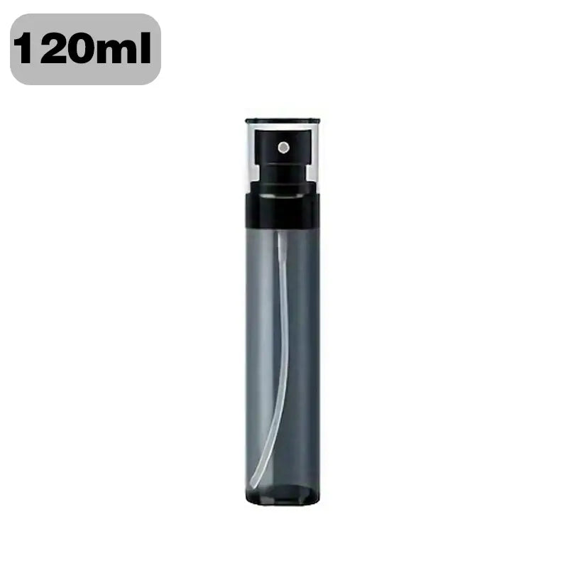 Black Cylindrical Mini Fine Mist Spray Bottle (1 Pack, 60ml/80ml/100ml/120ml) - Black Plastic Discreet Content Storage, Leak-proof Carry, Reusable Refillable Multi-use Spray Cosmetic Container, Travel Size Kitchenware Accessory
