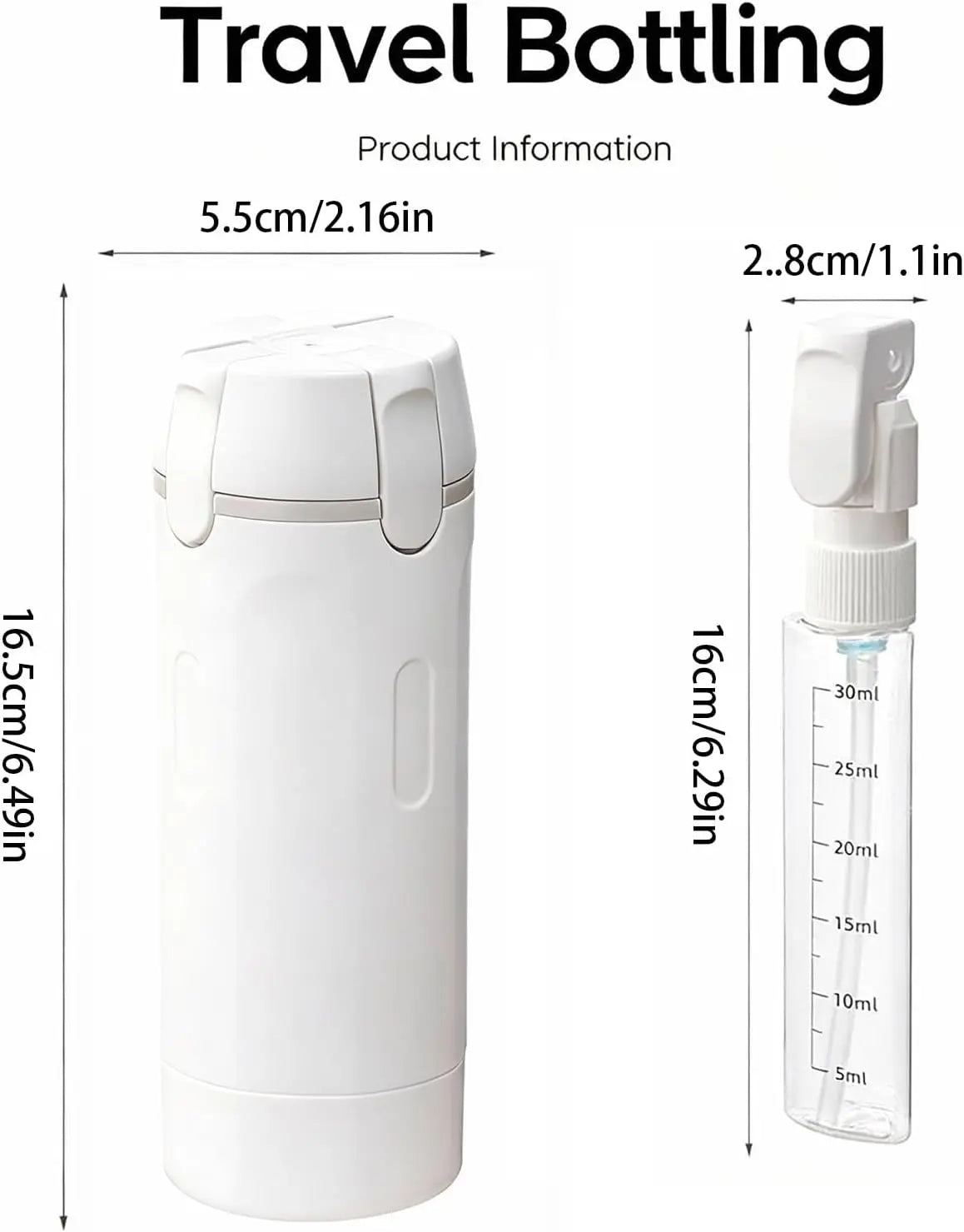 4-in-1 Leakproof Reusable Travel Vials Bottles, Compact Refillable Portable Containers for Skincare Products, Household Detergent, Garden Supplies Storage, Ideal for Travel, Camping,sohochic