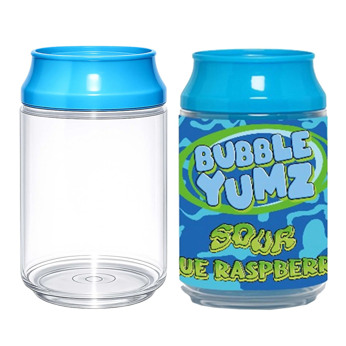 12 Pack Soda Can Style Storage Containers with Lids and Decorative Wrap Labels