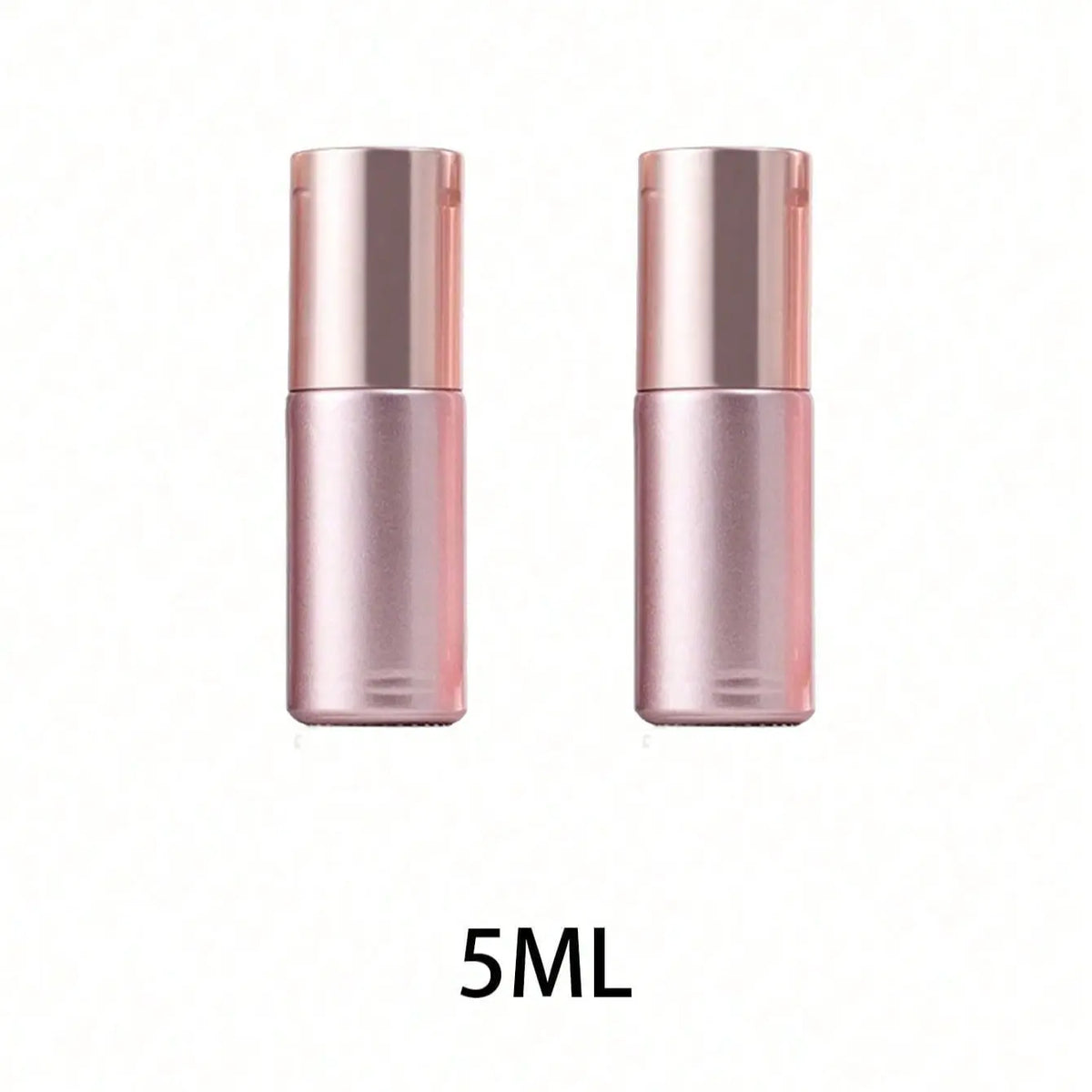 Rose Gold Glass Roller Ball Bottle, Essential Oil Bottle, Perfume Roller Ball Bottle, Travel Size, Reusable, Refillable Design, Stainless Steel Refillable, Stainless Steel Roll-On Cap, Scented Oil Bottles, Oil Container