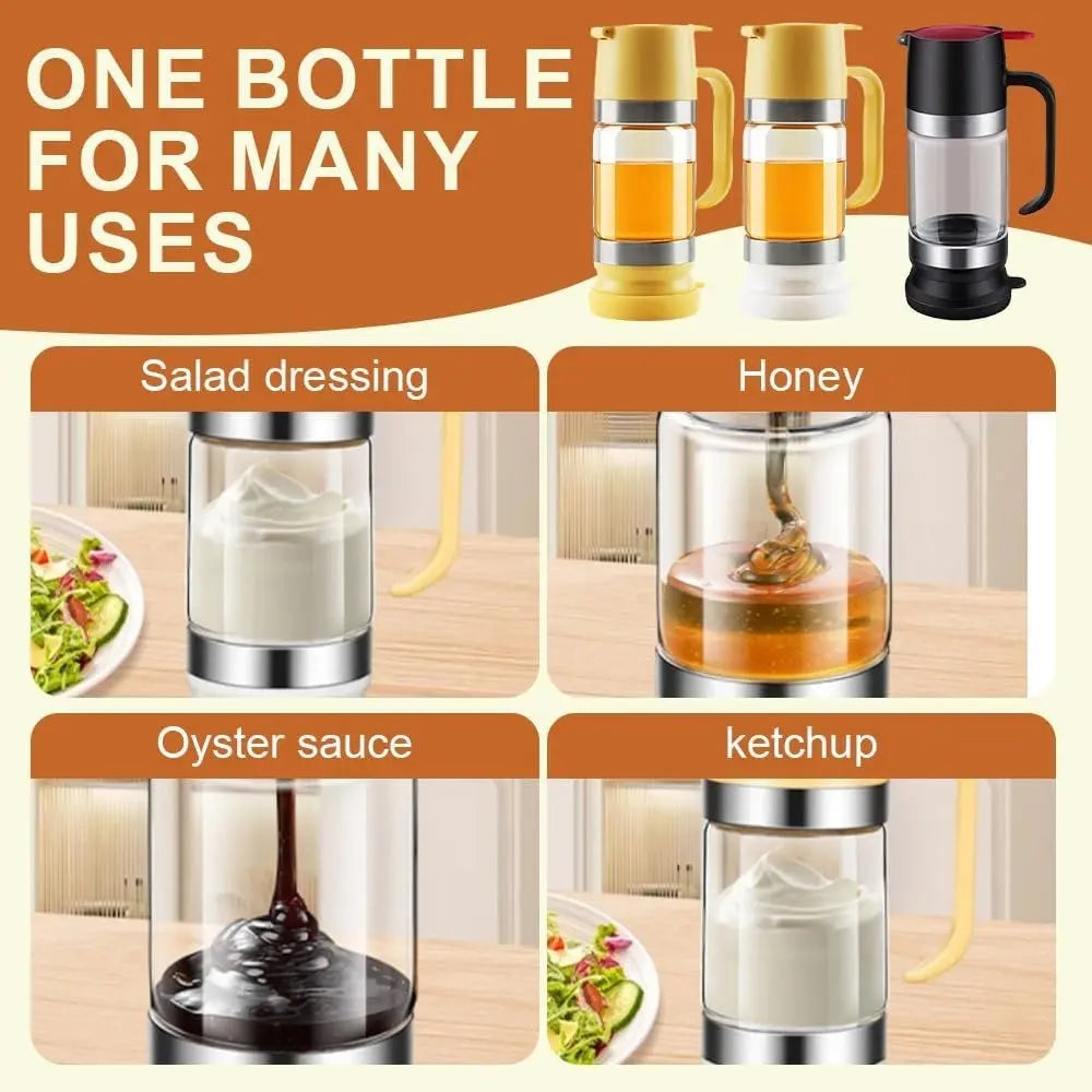 Honey pump bottle，12oz Honey Jar, Leak-Proof with Stand, Glass Honey Dispenser, Easy One-Hand Use, Ideal for Coffee or Tea, No Drip Honey Container, Transparent Container, Dispensing Bottle