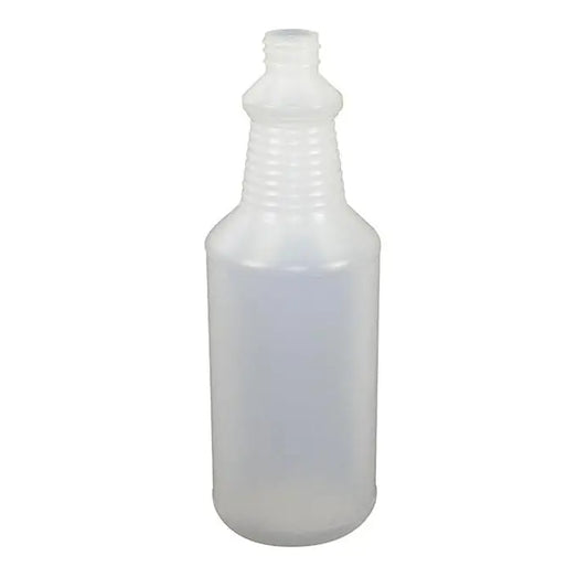 32 Ounce Clear Quart Spray Bottle (Bottle Only) – Durable Empty Container for Trigger Sprayers – Multipurpose Automotive Cleaning & Detailing Solution Bottle