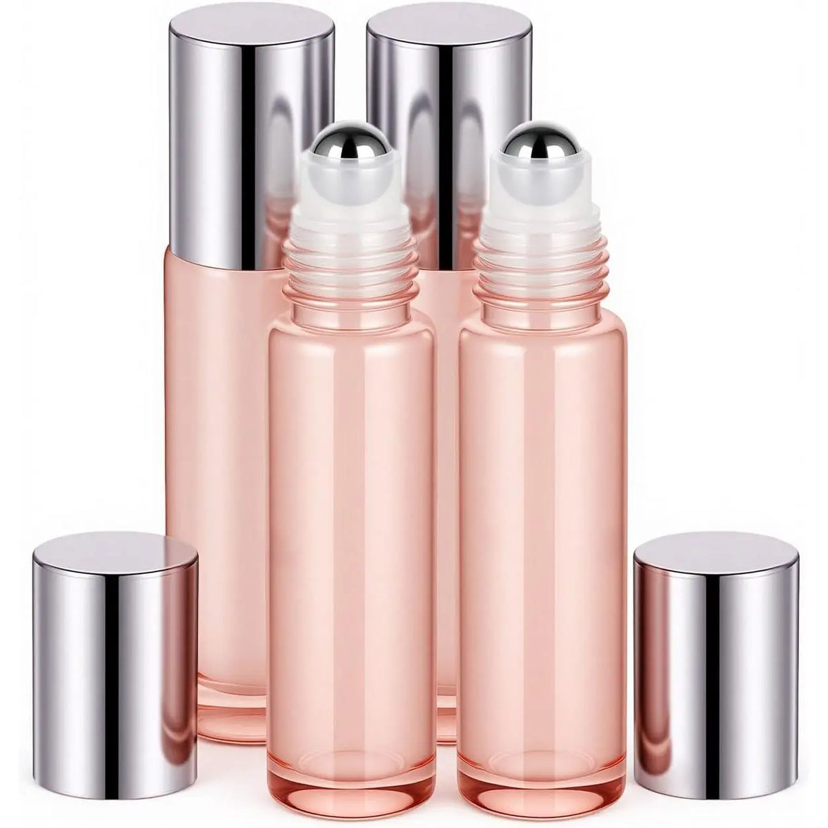 12 Pack Essential Oil Bottles, 10ml Blue Glass Bottles with Stainless Steel Roller Balls and Caps for Travel, Perfume and Lip Gloss