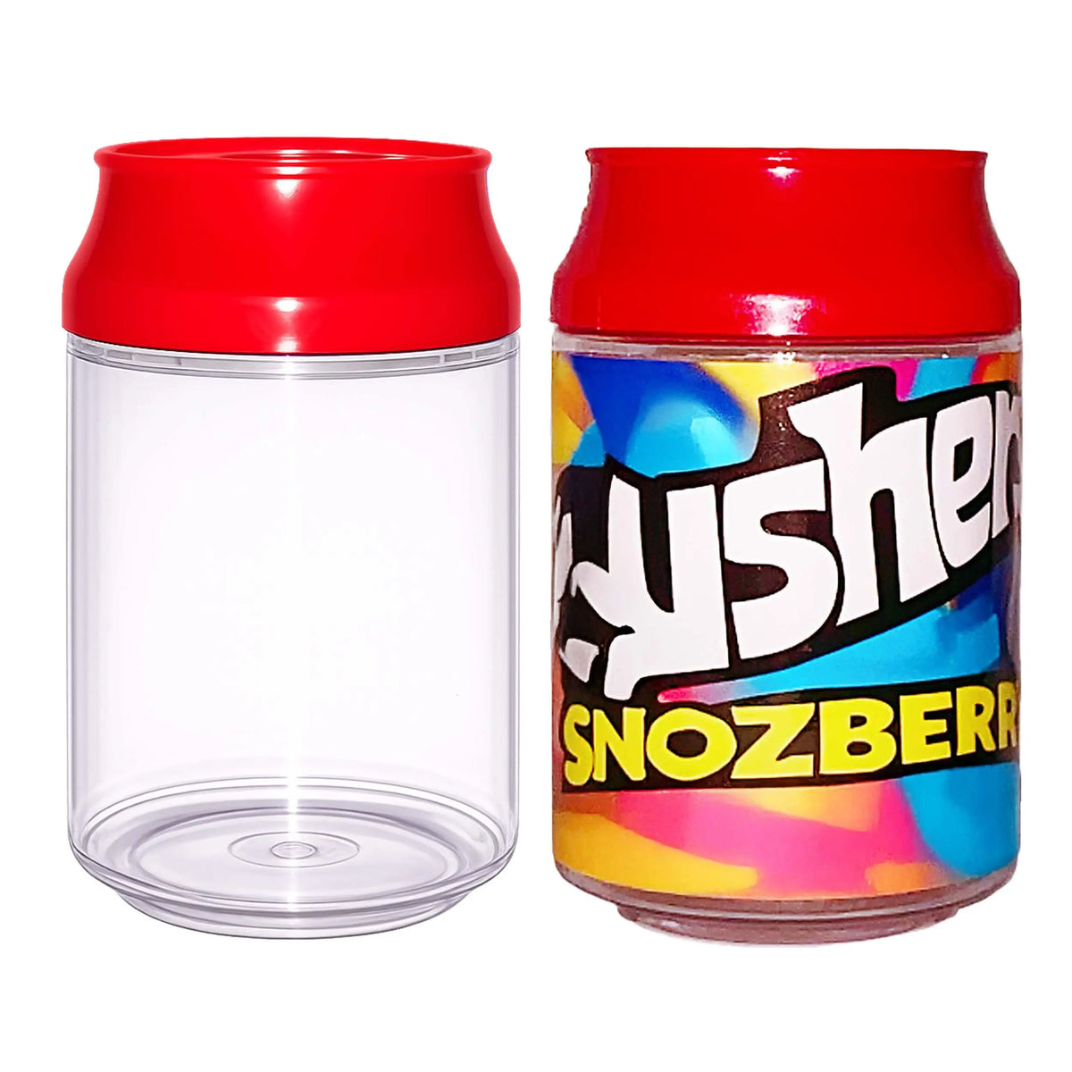 12 Pack Soda Can Style Storage Containers with Lids and Decorative Wrap Labels
