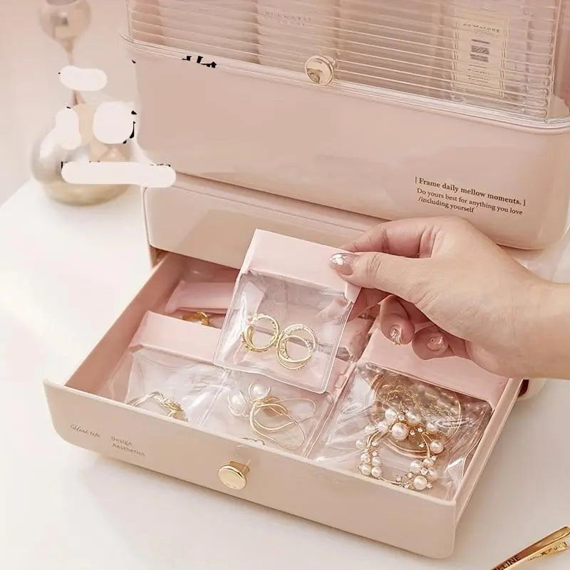 Jewelry Storage Bag, 30pcs/set Jewelry Display Bag, Accessories Box, Multifunctional Jewelry Organizer for Earrings, Rings, Necklaces, Bracelets, Multi Compartment Design, Organizing Tool, Compartmentalized Organizers, Home Jewelry Organizer