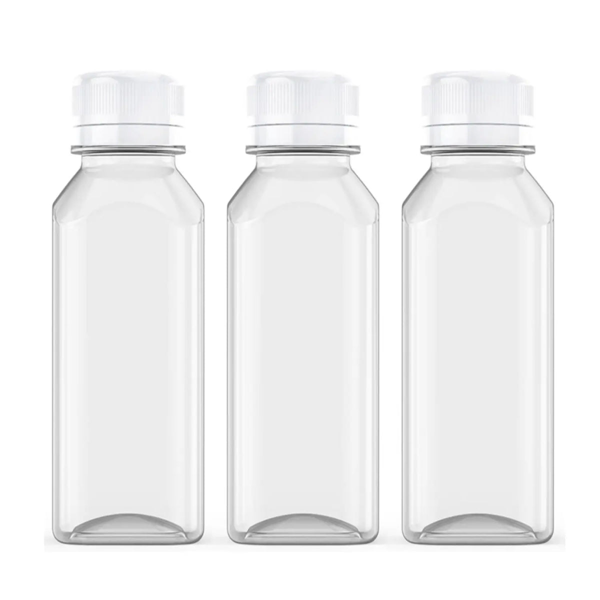 9/6/3PCS 12oz Lightweight Food Grade Reusable Safe Plastic Juice Bottles with Caps, Fridge-Use Drink Containers for Juicing & Smoothies - Home Improvement Building Supplies