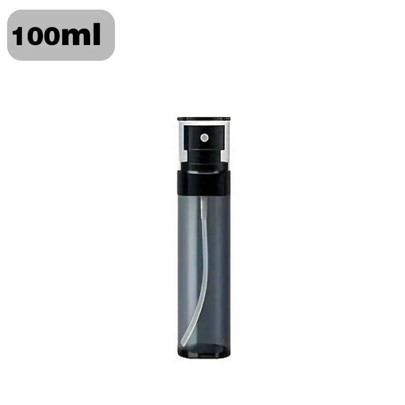 Black Cylindrical Mini Fine Mist Spray Bottle (1 Pack, 60ml/80ml/100ml/120ml) - Black Plastic Discreet Content Storage, Leak-proof Carry, Reusable Refillable Multi-use Spray Cosmetic Container, Travel Size Kitchenware Accessory