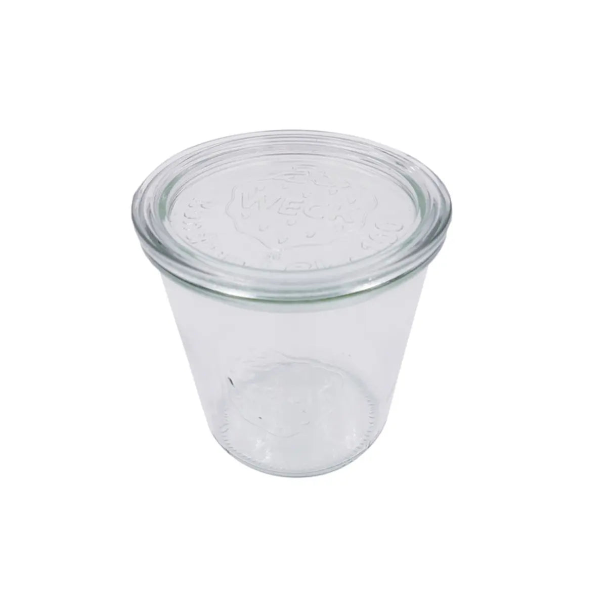 Packnwood 294WEK743 Reusable Bokocook Weck Jars with Transparent Glass Lid Mold, 3.93 in. Dia x 5.9 in., 28.7oz Kitchen Preserving Containers - 6-piece Home Storage Utensils, Six-Piece